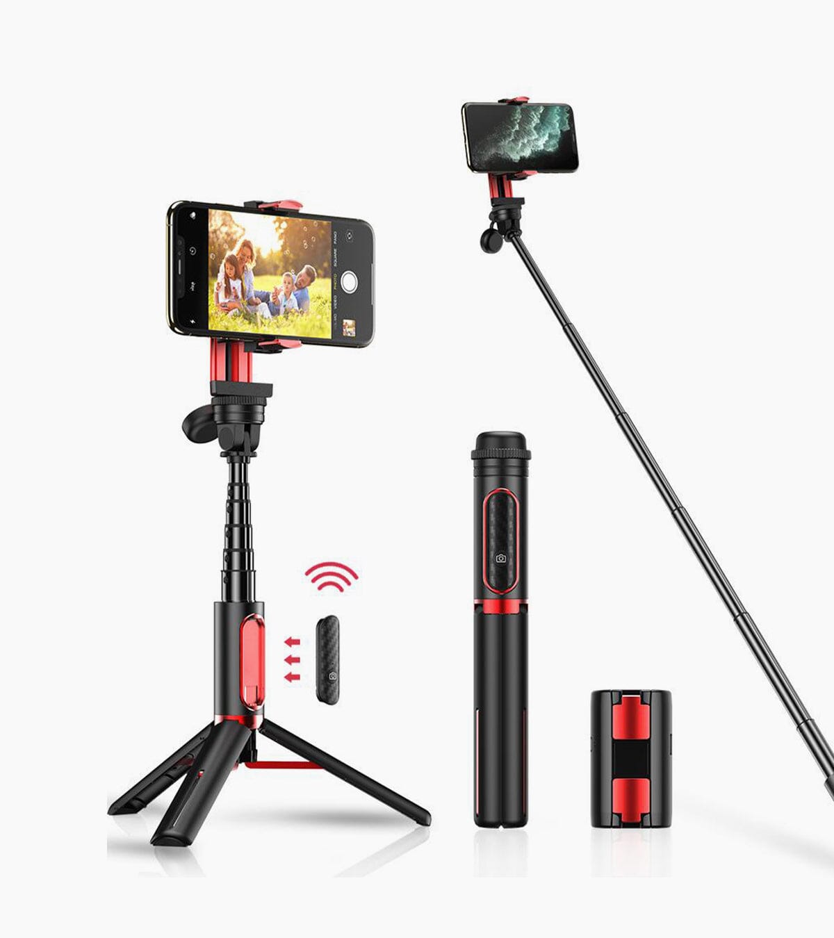 Extendable Phone Selfie Stick Gimbal Stabilizer - Apexel