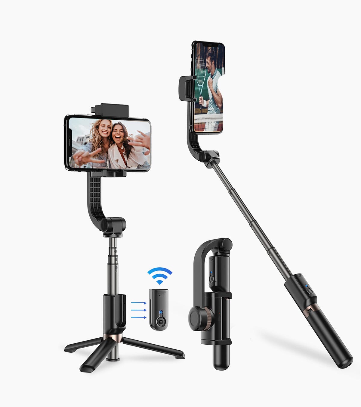 D6 Stabilizer Gimbal Mobile Selfie Stick Tripod