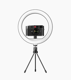 LED Ring Light 10" with Tripod Stand & Phone Holder for Live Streaming APEXEL 