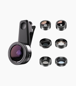 6 in 1 Phone Camera Lens Kit (Telescope/Fisheye/Wide angle/Macro/Star Filer&CPL) APEXEL 
