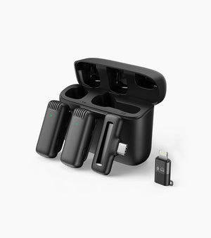 J13 3-In-1 Wireless Microphones with Smart Charging Case APEXEL 