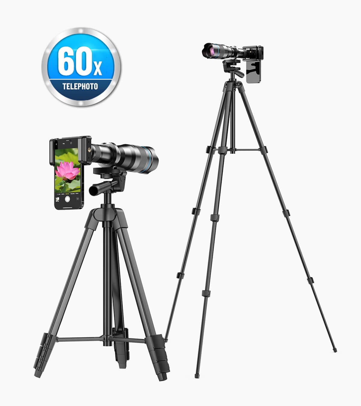 Enhanced 60X Phone Telephoto Lens Kit Mobile Photography Accessories APEXEL 