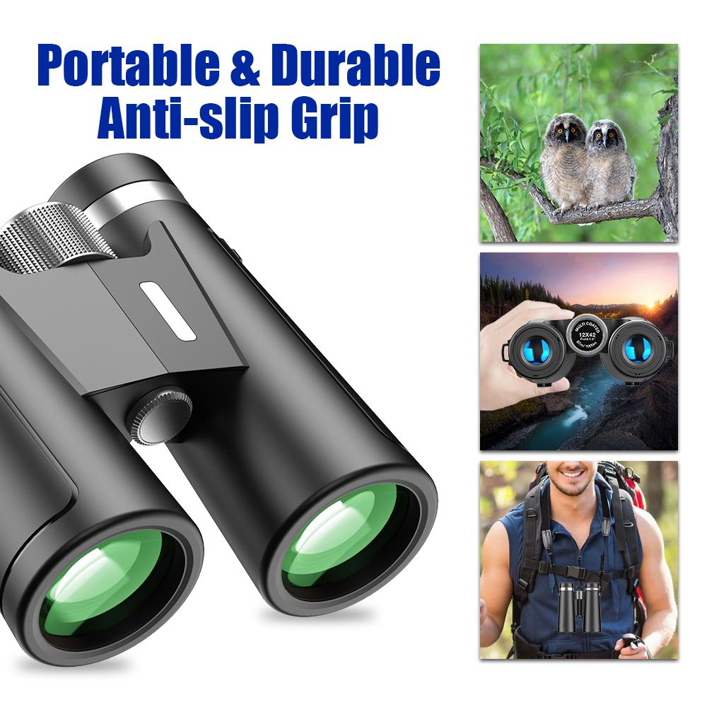 12x42 Powerful Binoculars with Clear Weak Light Vision APEXEL 