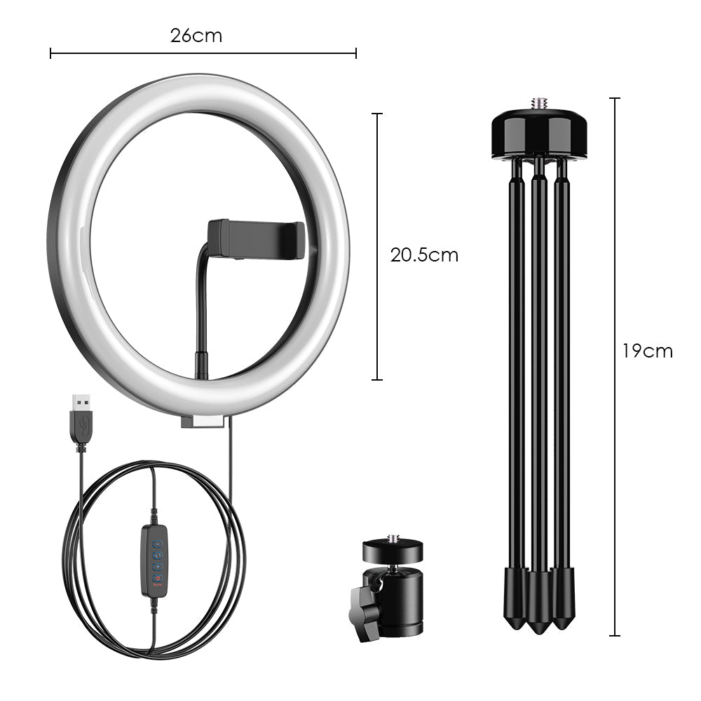 Led Ring outlets light with stand