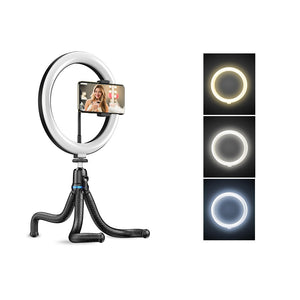 10 Inch Ring Light With Flexible Tripod APEXEL 