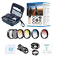 Phone Lens Kits 0.45X Super Wide Angle Macro 37/52mm CPL ND32 Grad Color Filter Mobile Photography Accessories APEXEL 0.45X Wide Angle Macro Lens with 37mm Filter Kit 